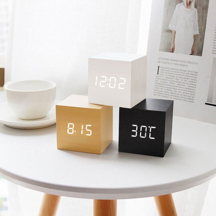 Stylish LED Alarm Clock with Minimalist Design & Smart Features