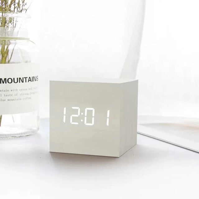 Stylish LED Alarm Clock with Minimalist Design & Smart Features