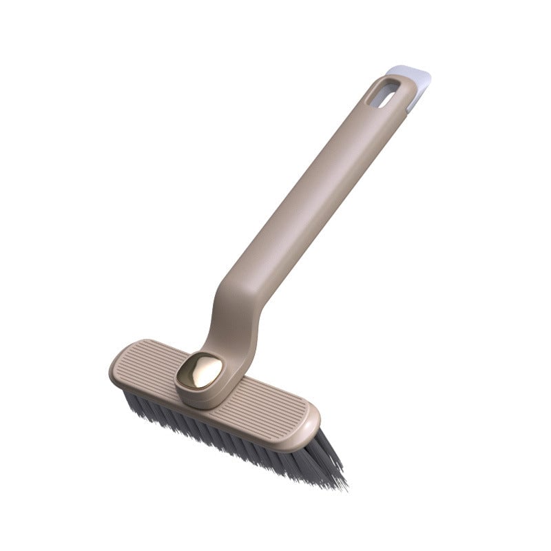 Cleaning brush with a scrubber head on a white background