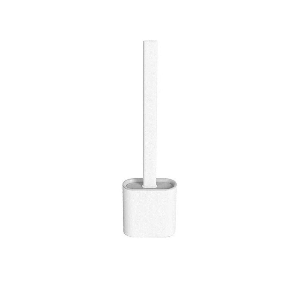 White cylindrical object with a smaller white cylinder inside on a white background